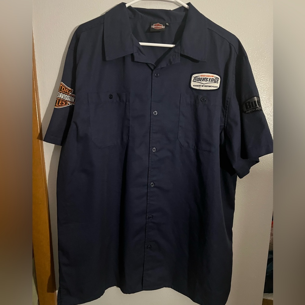Harley-Davidson Dark Blue Shirt with Logo